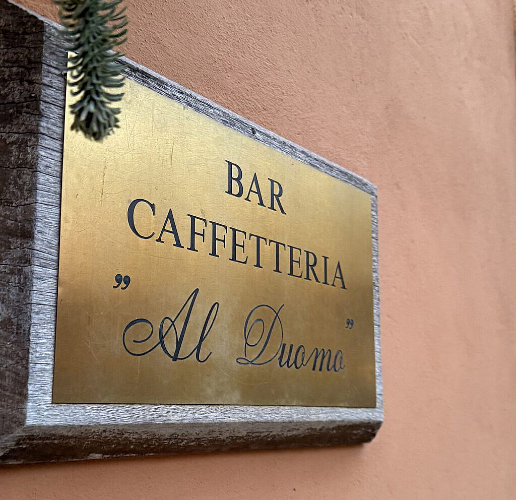 Cartel del Bar Caffetteria Al Duomo en Verona