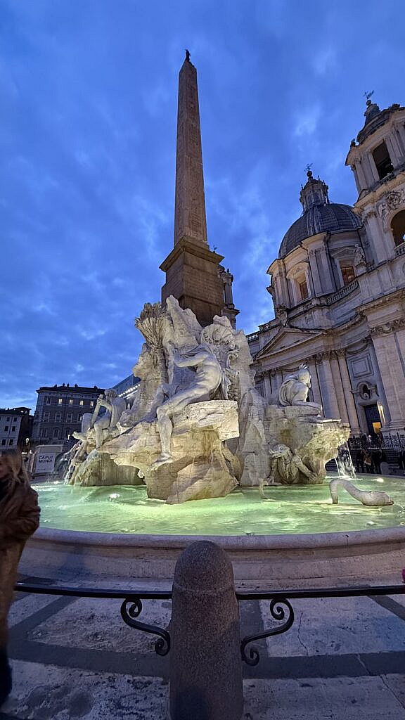 Fuente en Piazza Navona, Roma
