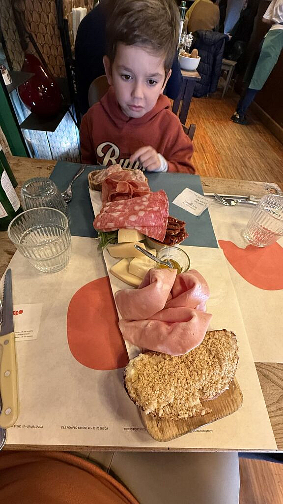 Almuerzo en el restaurante Ciacco de Lucca