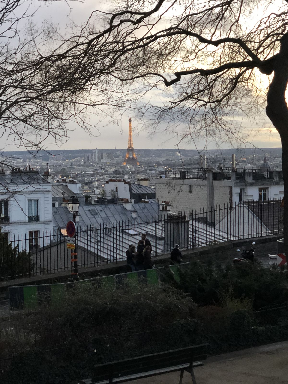 Vista de la Torre Eiffel desde Montmartre