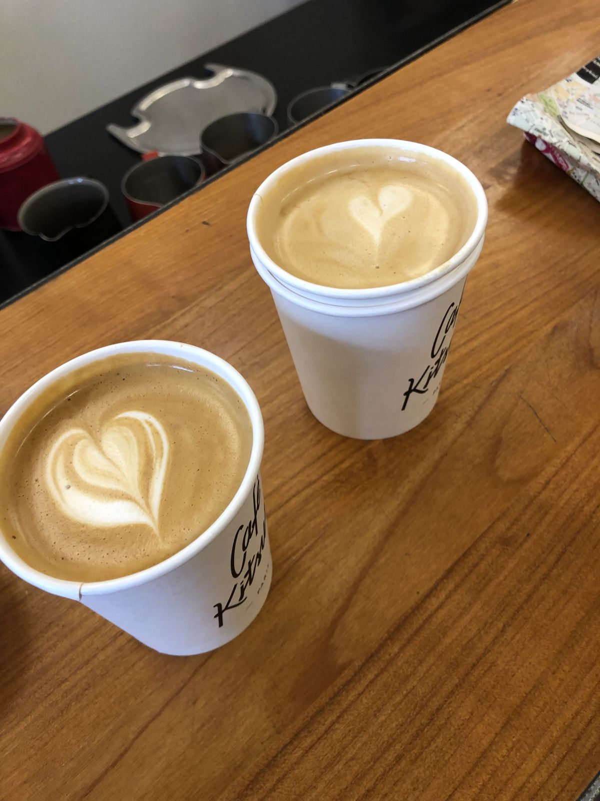 Cafés con latte art de Café Kitsuné
