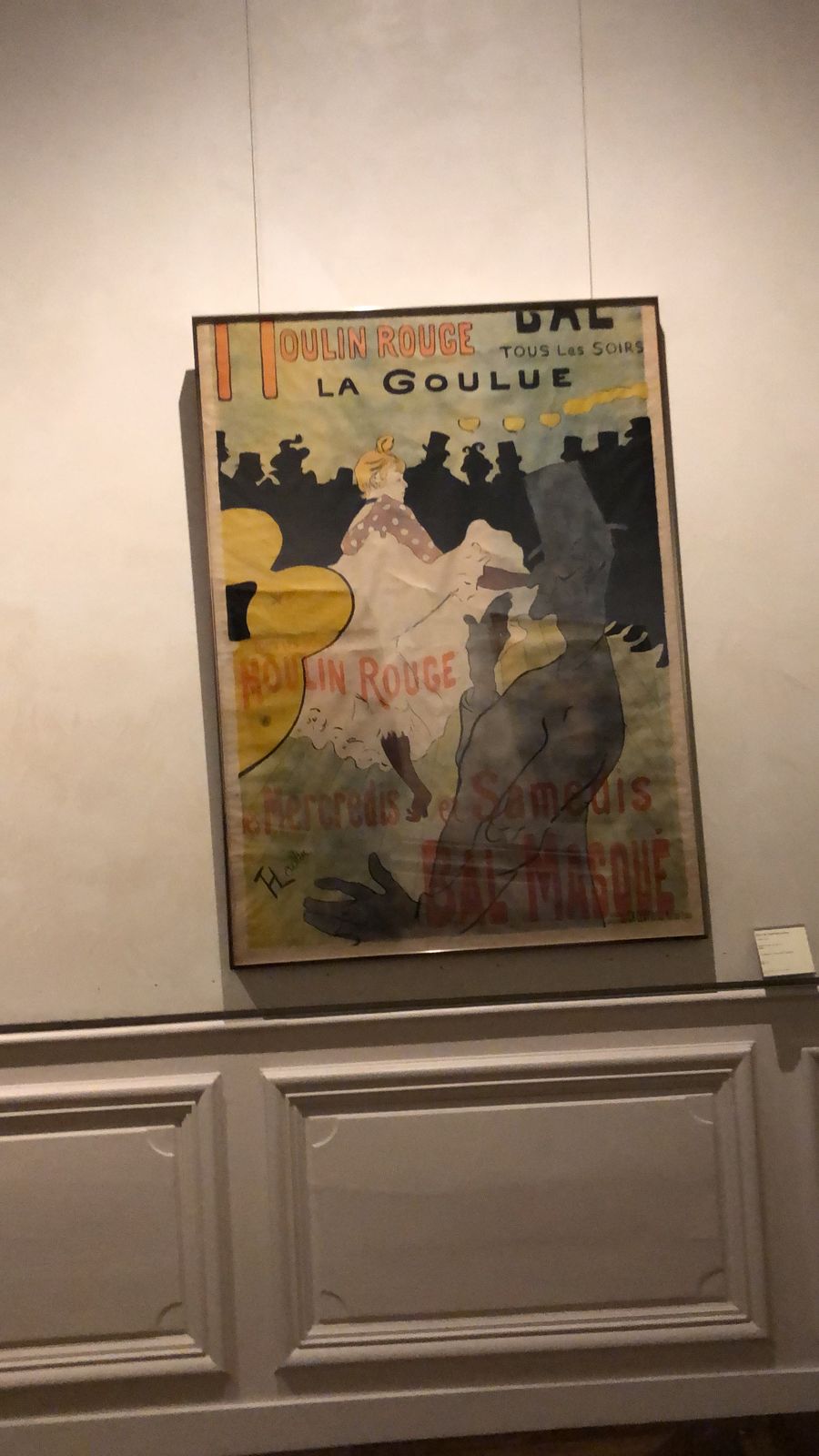 Afiche del Moulin Rouge de Toulouse-Lautrec en el museo de Albi